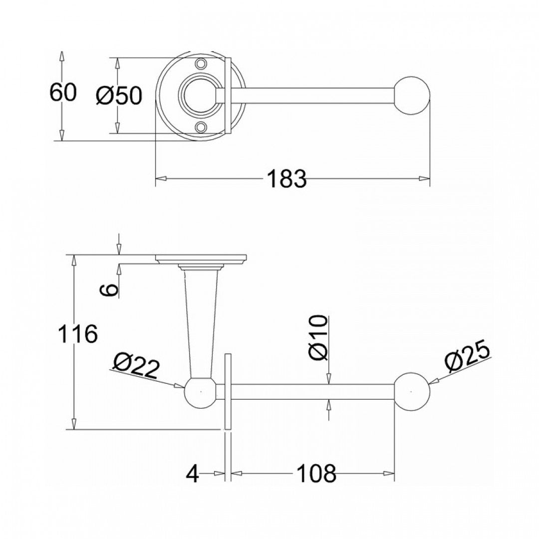 Burlington Spare Toilet Roll Holder Deluxe Bathrooms UK