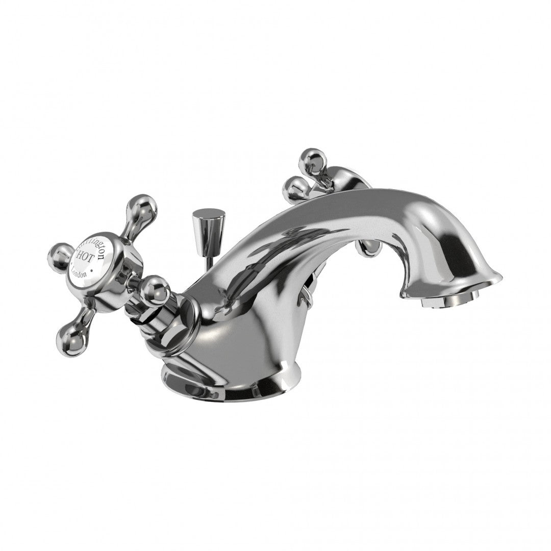 Burlington Stafford Mono Basin Mixer With Pop-Up Waste Deluxe Bathrooms UK