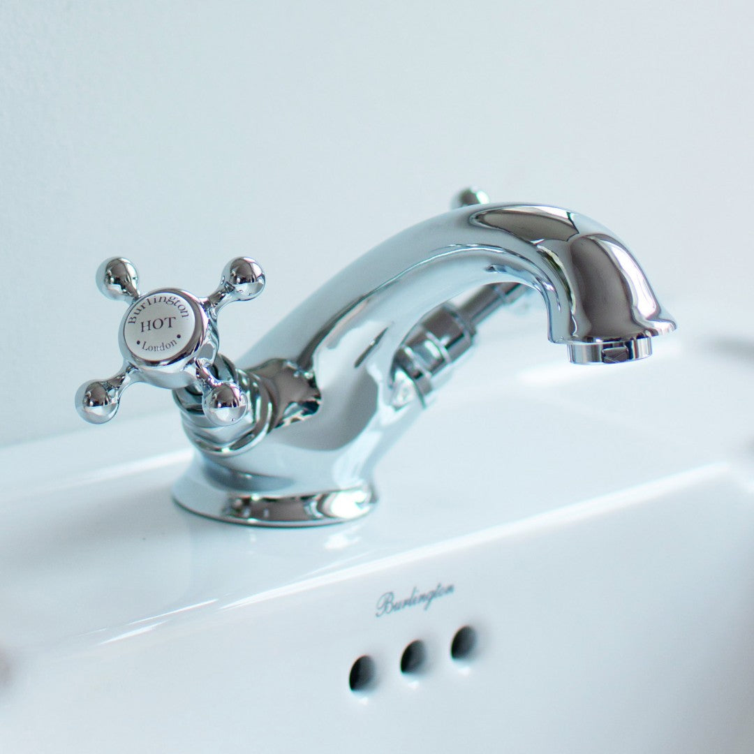 Burlington Stafford Mono Basin Mixer With Pop-Up Waste Deluxe Bathrooms UK
