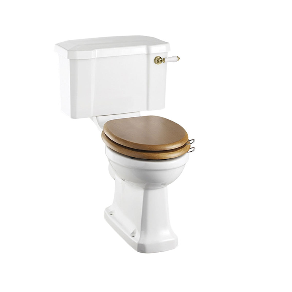 Burlington Rimless Close Coupled Traditional Toilet Deluxe Bathrooms UK