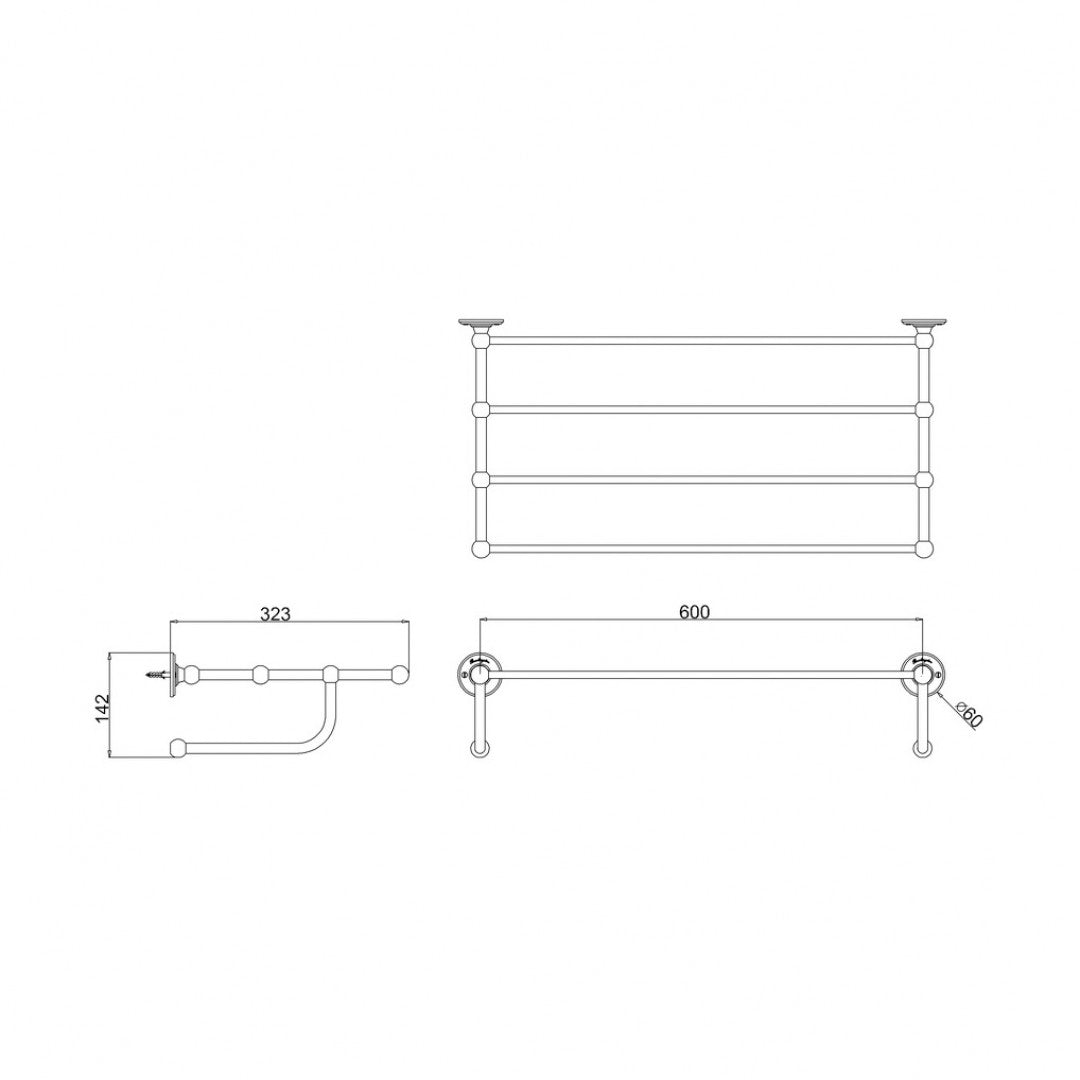 Burlington Bathroom Towel Rack Deluxe Bathrooms UK