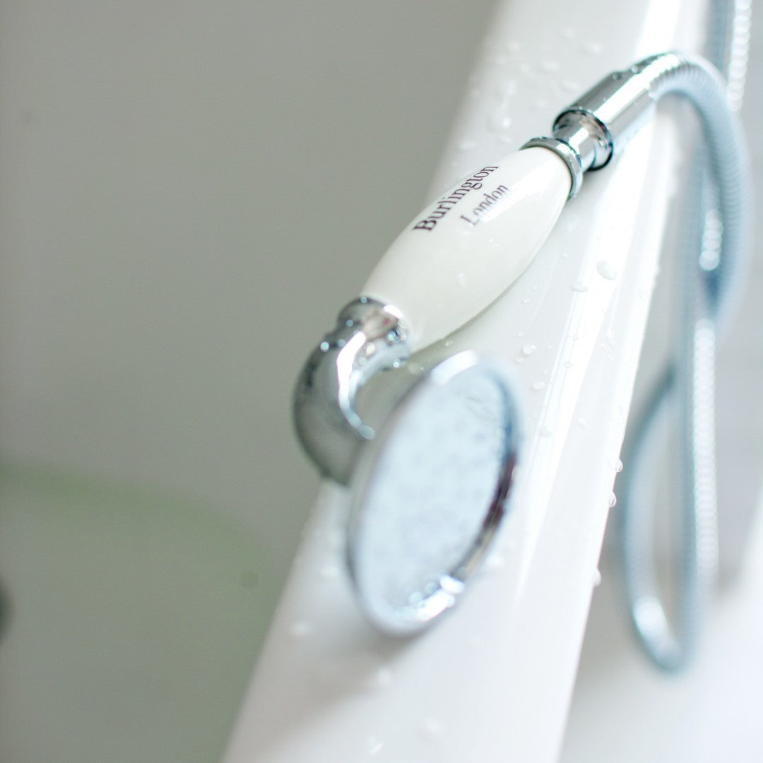 Burlington Trent Thermostatic Single Outlet Shower Valve with Slide Rail Handset Deluxe Bathrooms UK