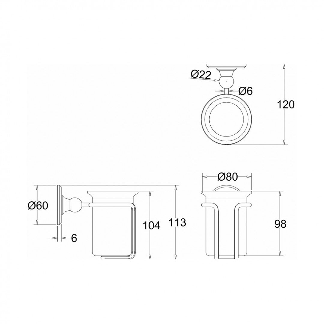Burlington Tumbler Holder Deluxe Bathrooms UK