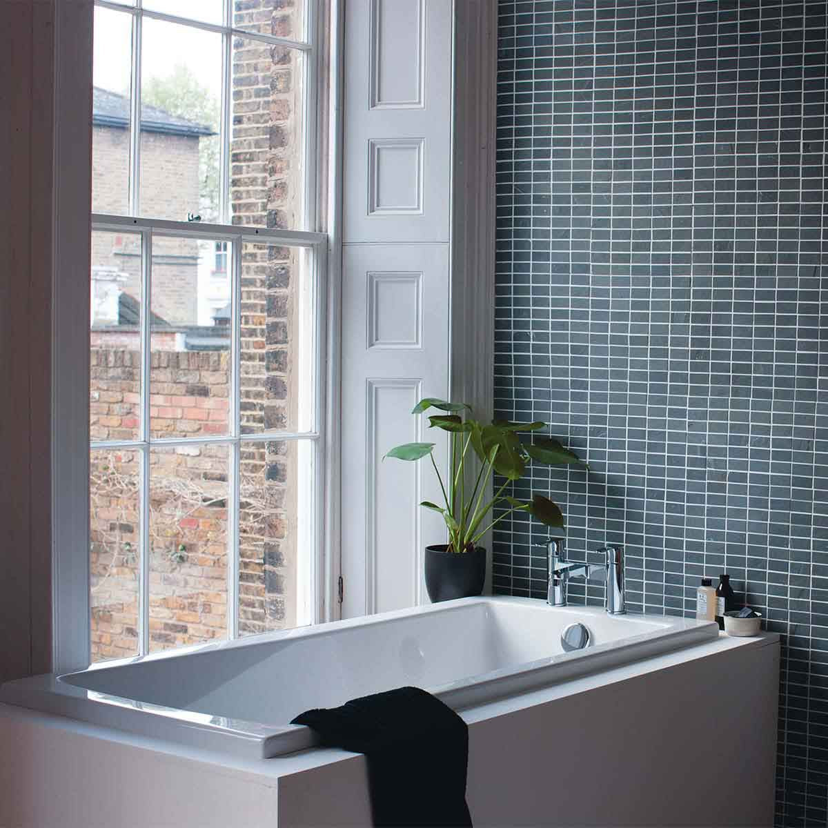 Cleargreen Sustain Single-Ended Back To Wall Acrylic Bath Lifestyle