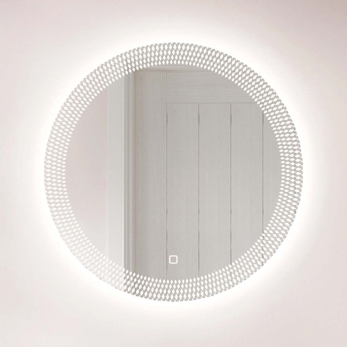 crosswater canvass led illuminated bathroom mirror lifestyle