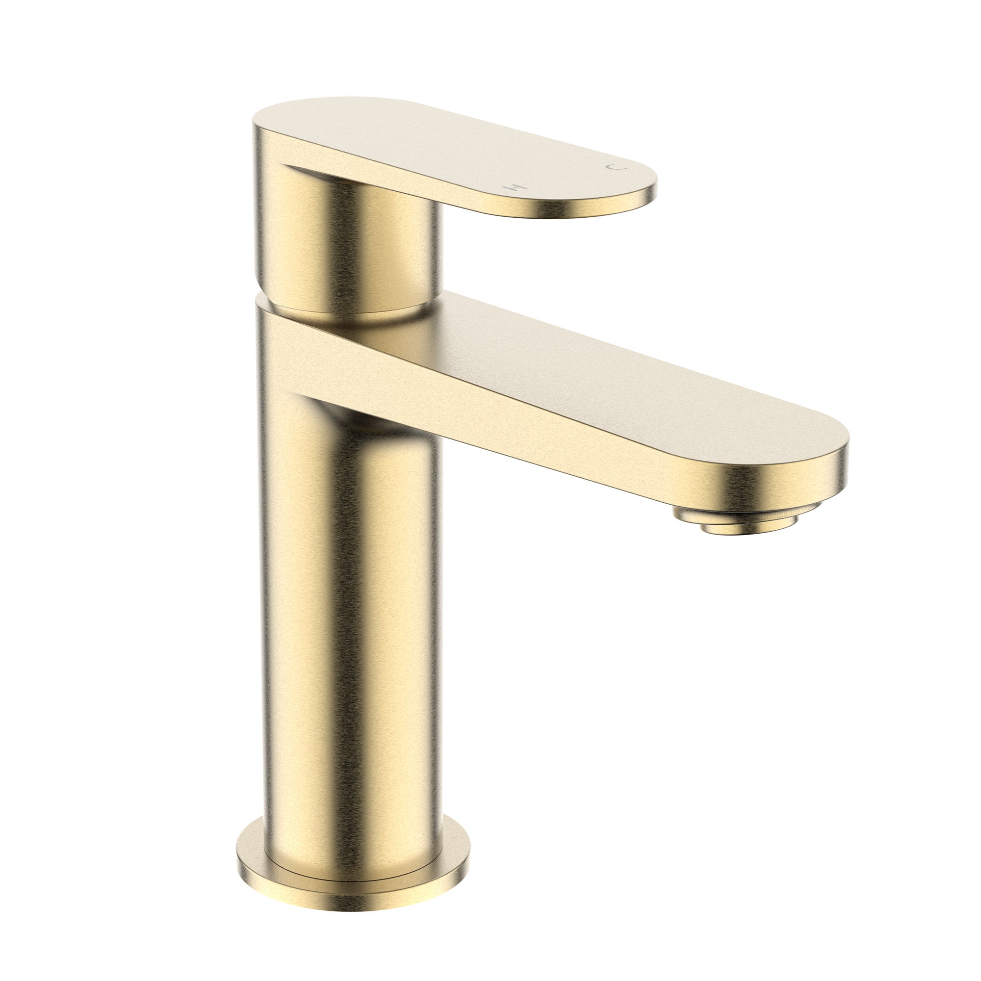 crosswater drift basin monobloc tap brushed brass