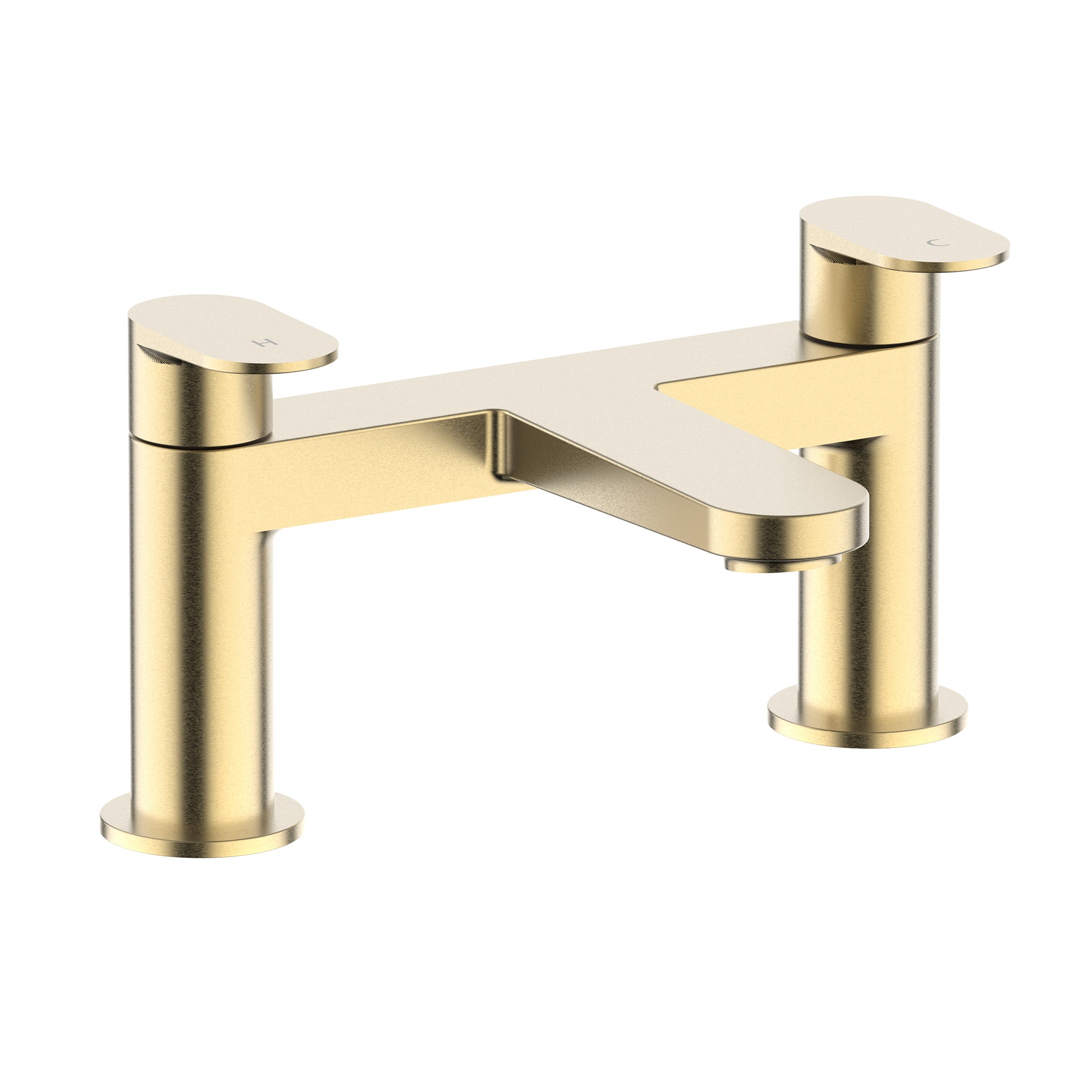 crosswater drift bath filler brushed brass