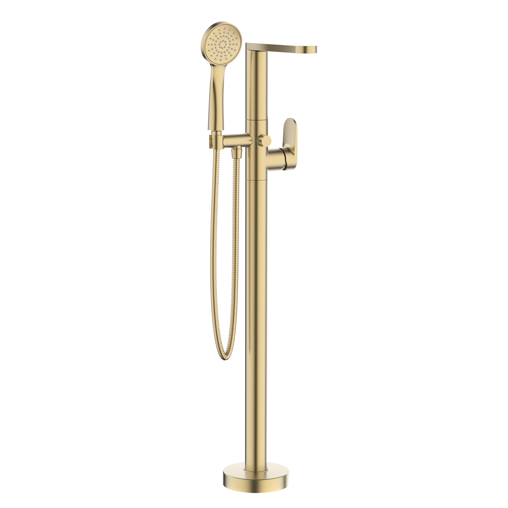 crosswater drift freestanding bath shower mixer brushed brass