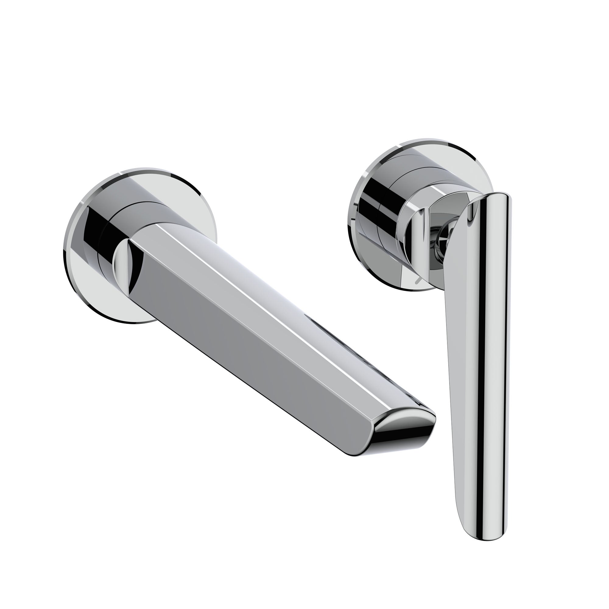 crosswater foile 2 hole wall mounted basin mixer tap chrome