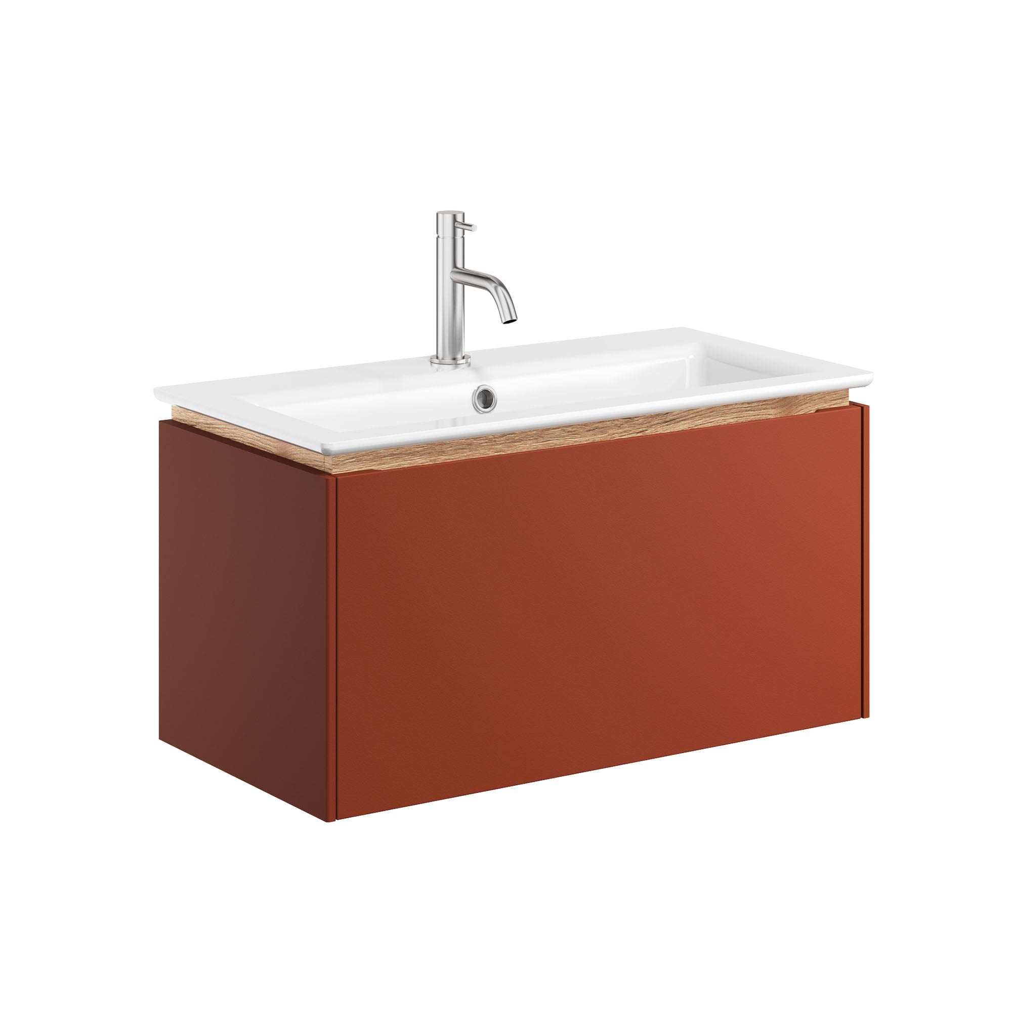 crosswater mada 700 wall mounted vanity unit with mineral marble basin soft clay