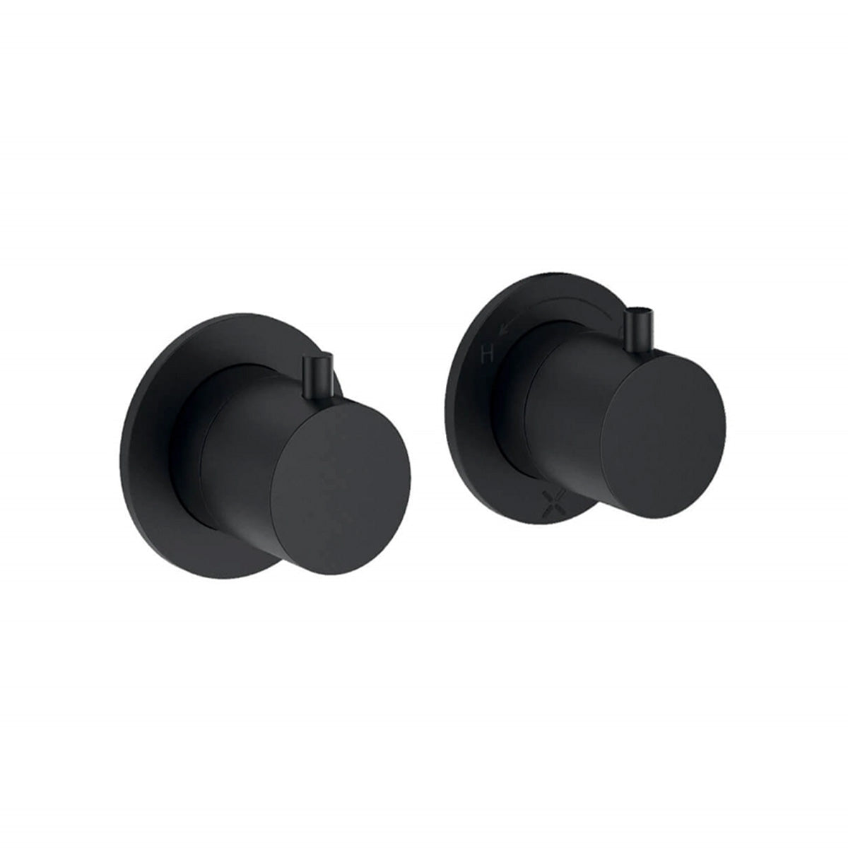 crosswater module 2 outlet concealed valve matt black