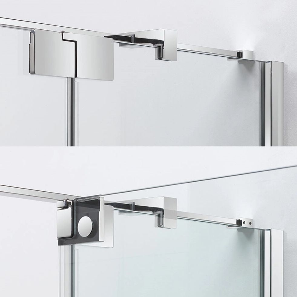 Crosswater OPTIX 10 Pivot Shower Door With Inline Panel & Optional Side Panel