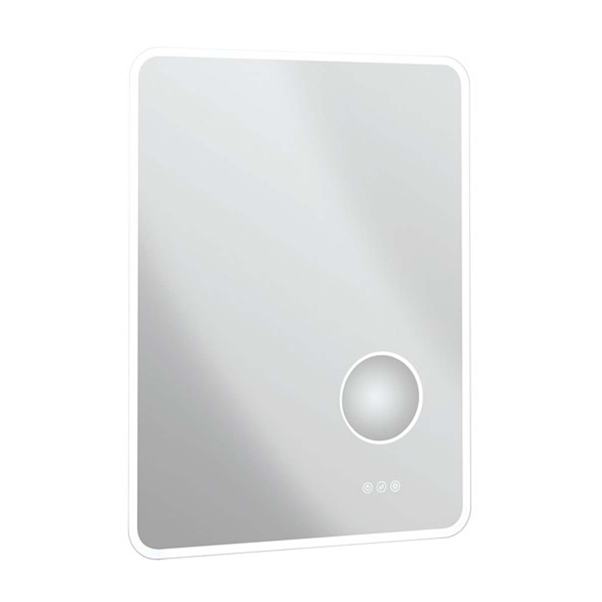 Crosswater Svelte Glow LED Illuminated Fog Free Mirror with Magnifier 600x800mm