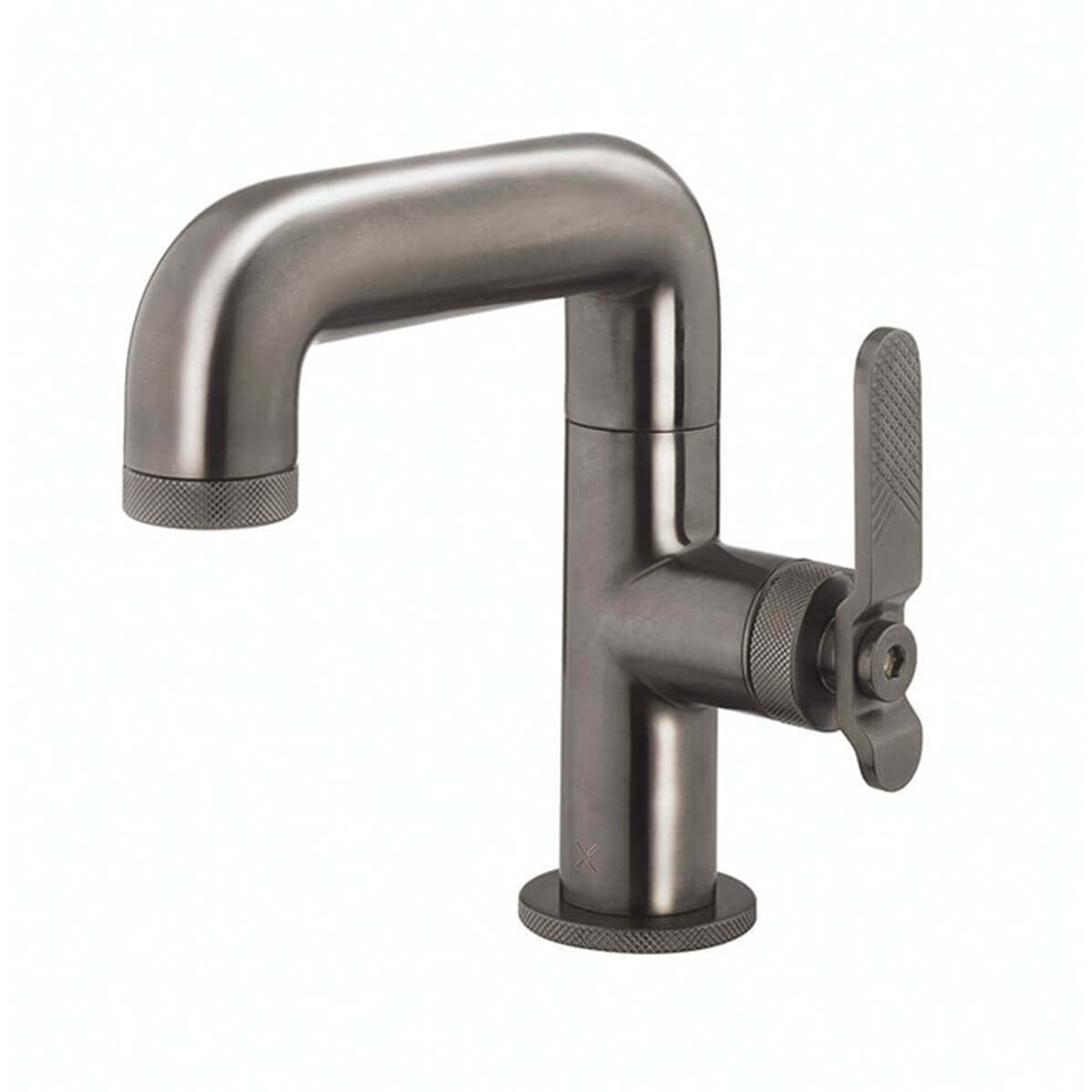 crosswater union mixer mono basin tap brushed black chrome