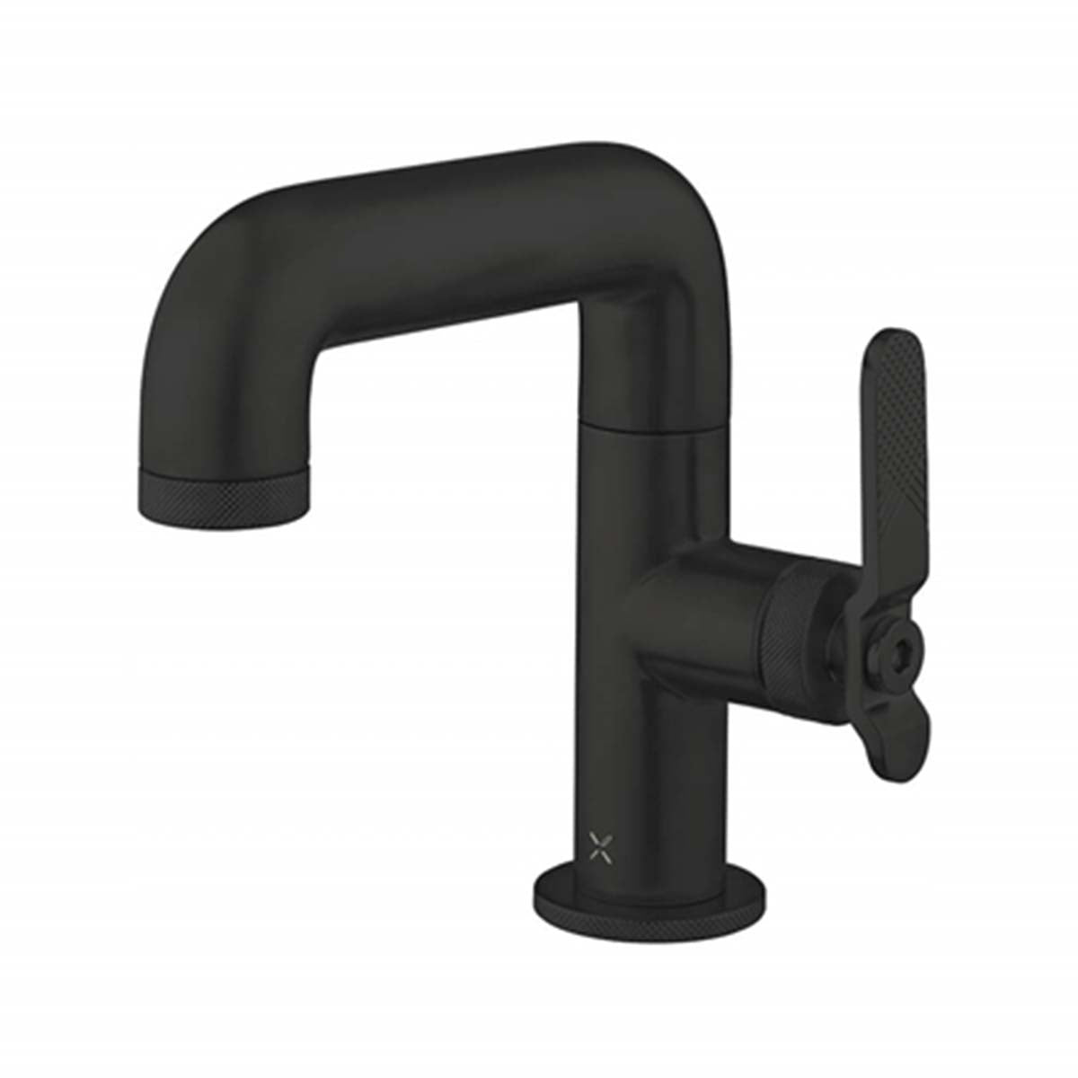 crosswater union mixer mono basin tap matt black