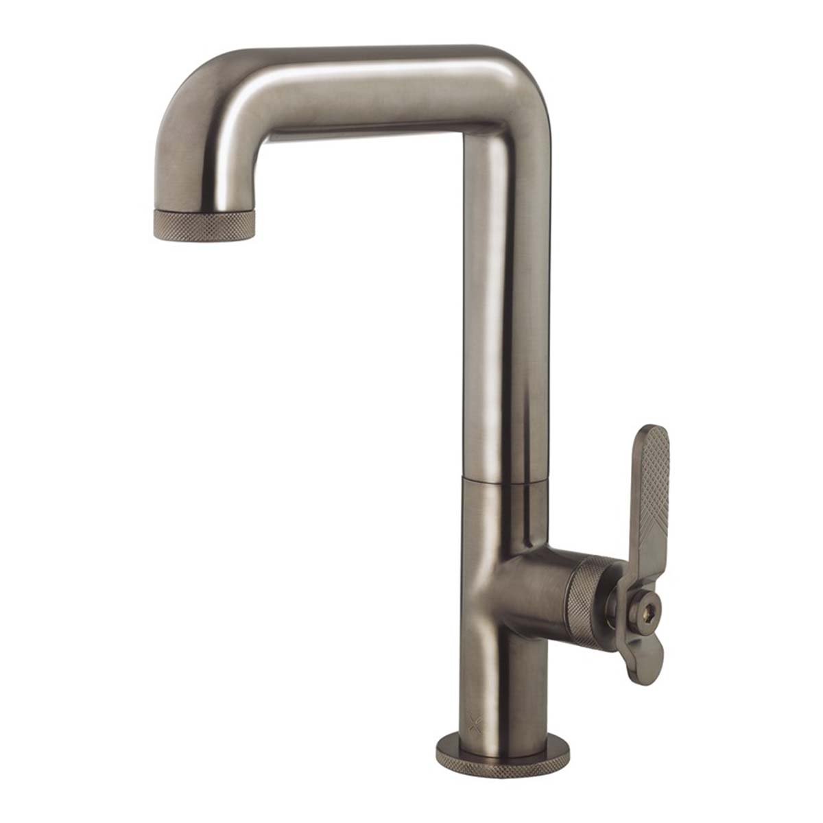 crosswater union tall basin mixer tap brushed black chrome