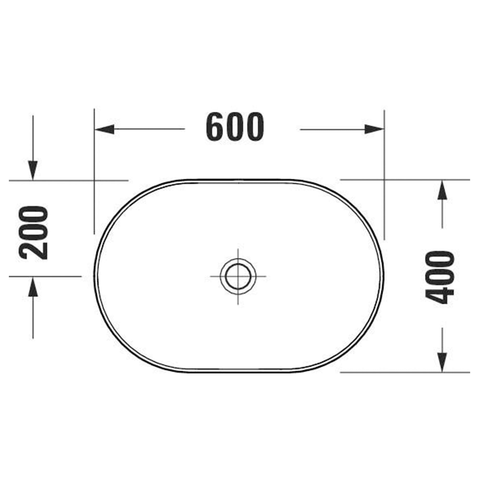 duravit d-neo oval 600 countertop basin gloss white