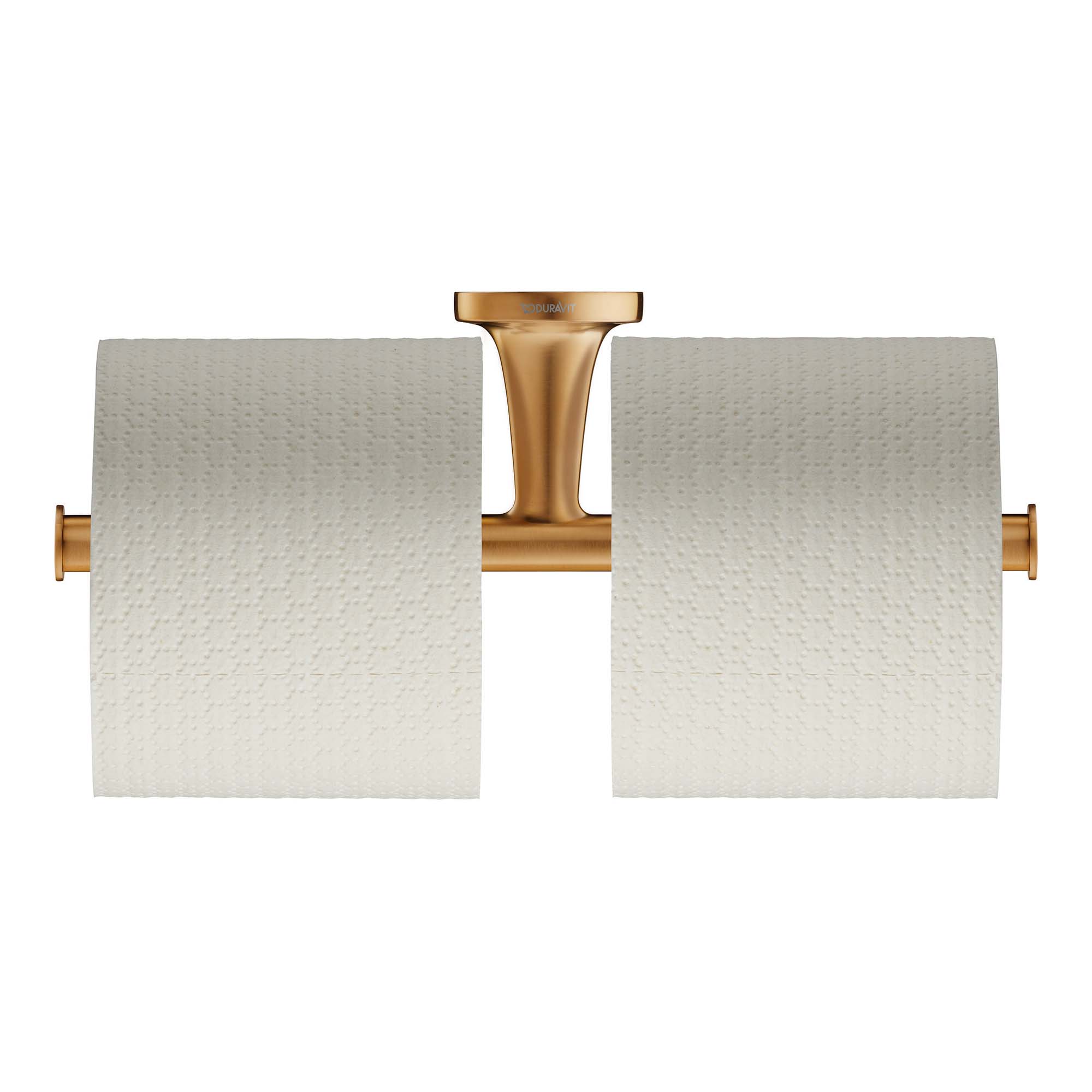 duravit starck-t double toilet roll holder brushed bronze