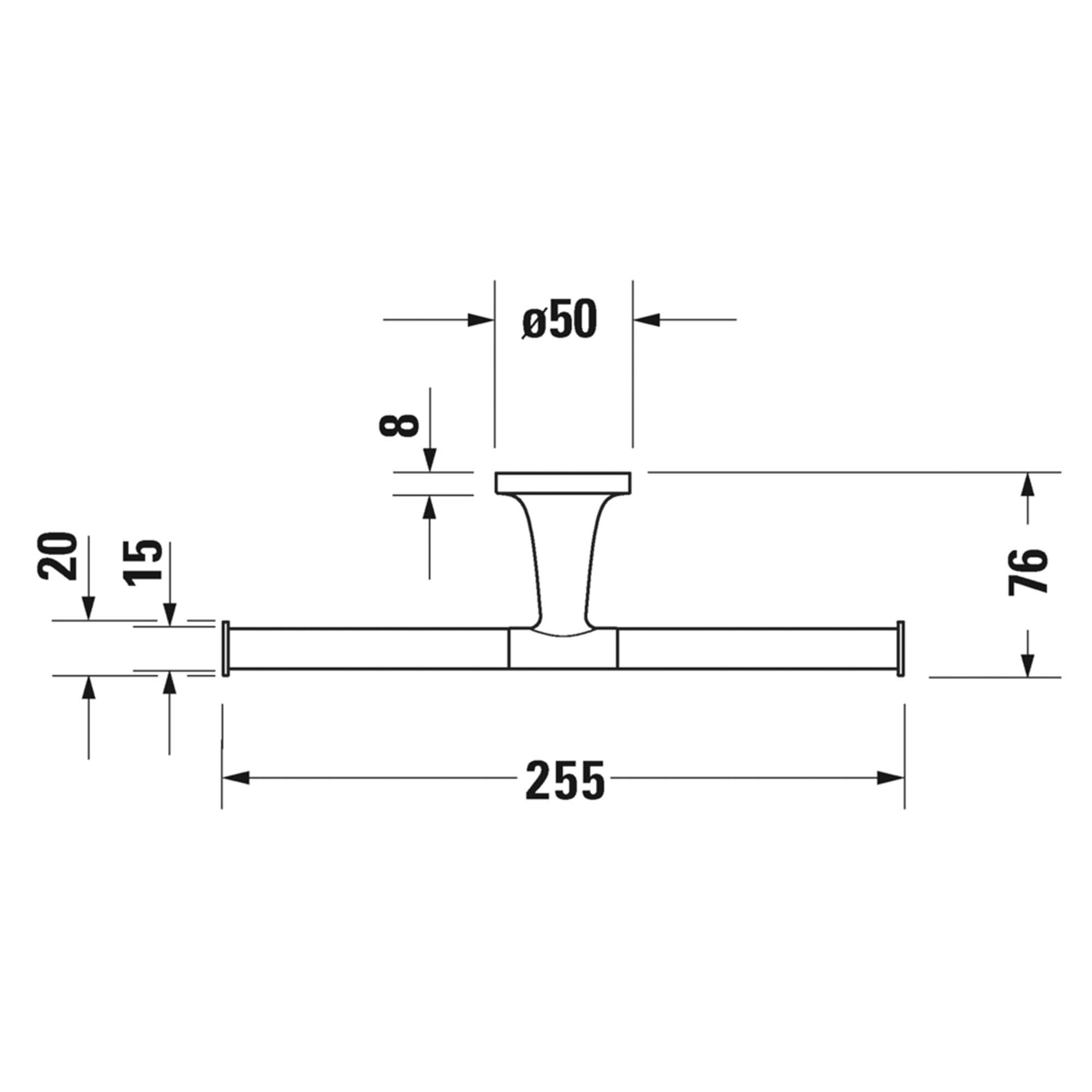 duravit starck t double toilet roll holder
