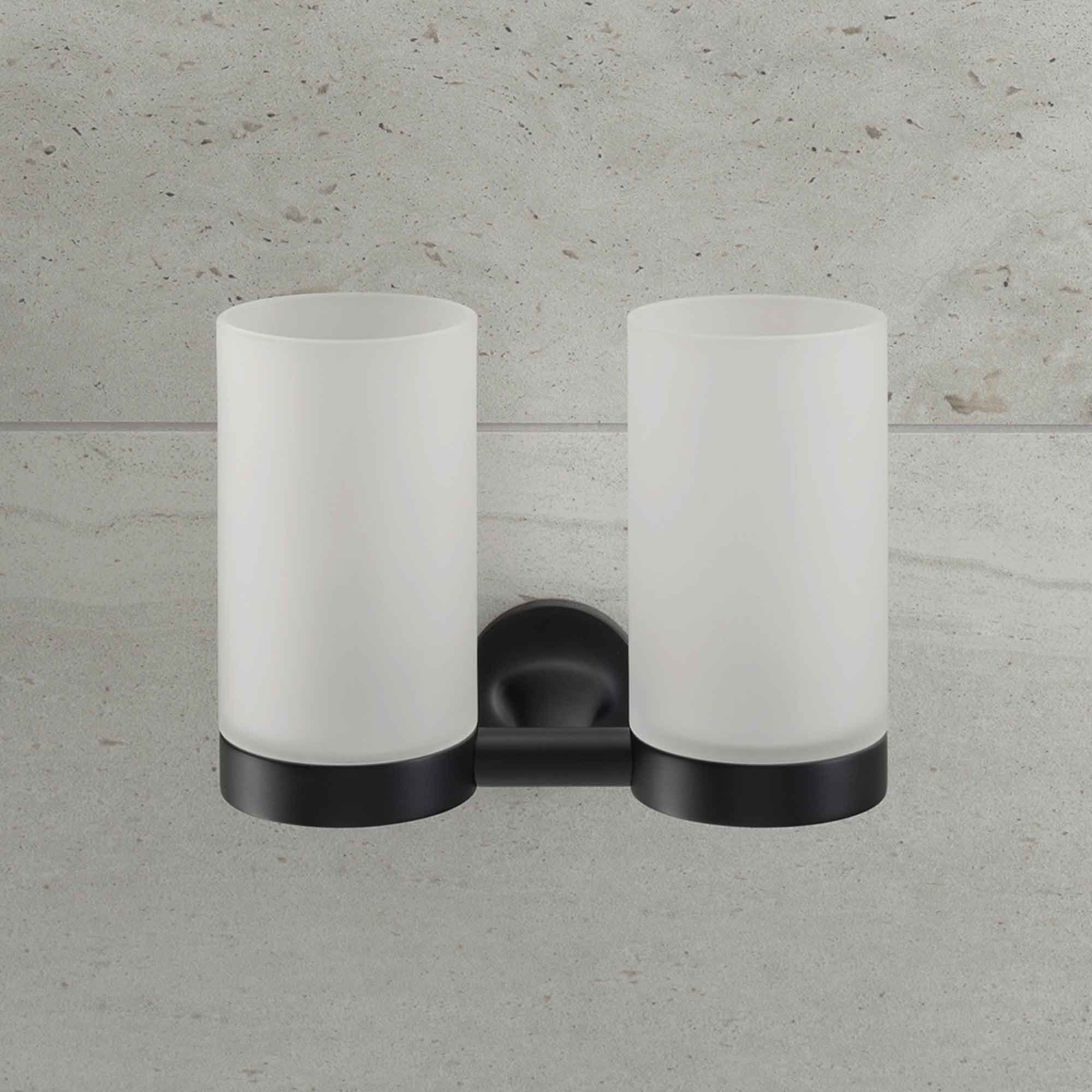 duravit starck t double tumbler holder matt black