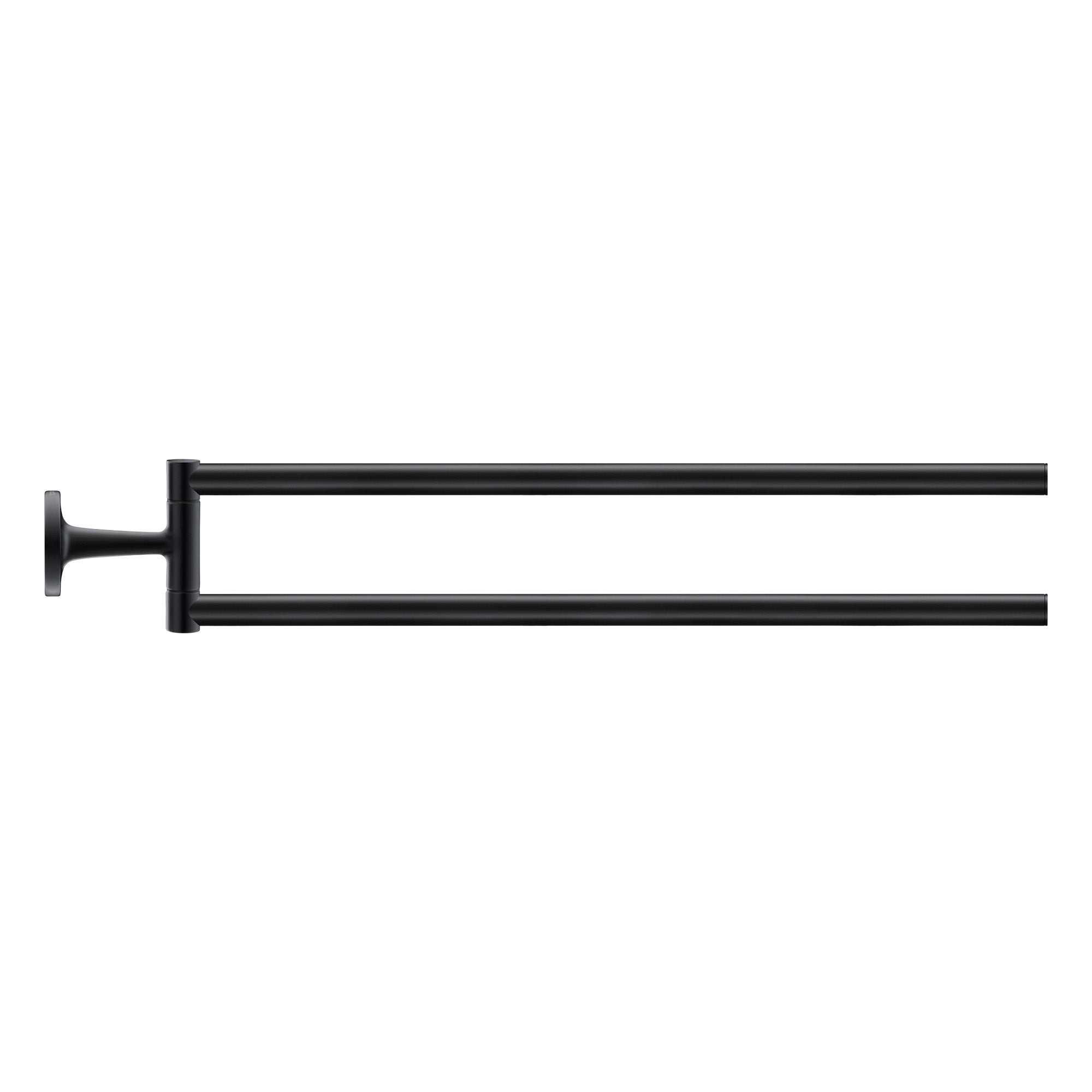 duravit starck t hinged double towel rail matt black