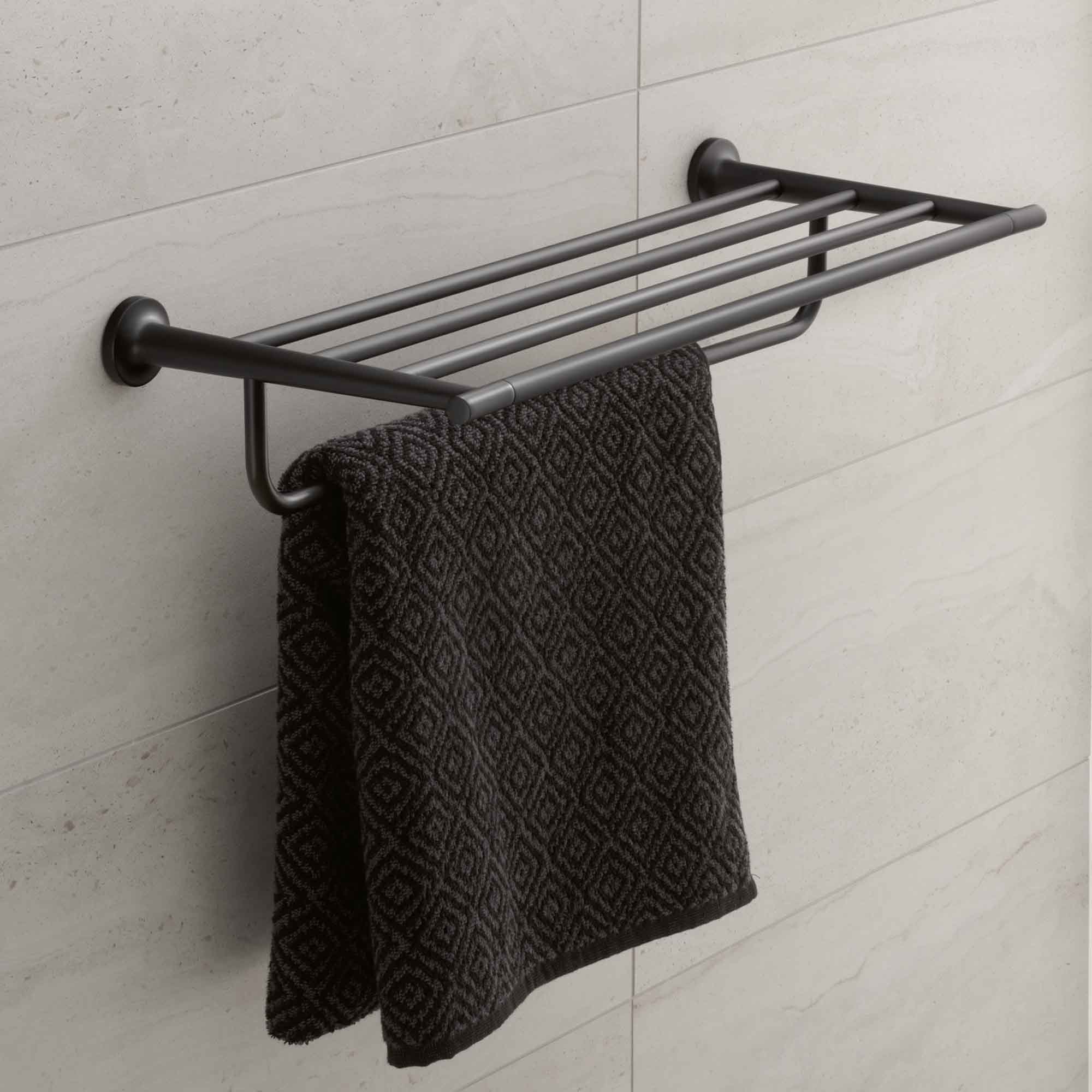 duravit starck t towel rack matt black
