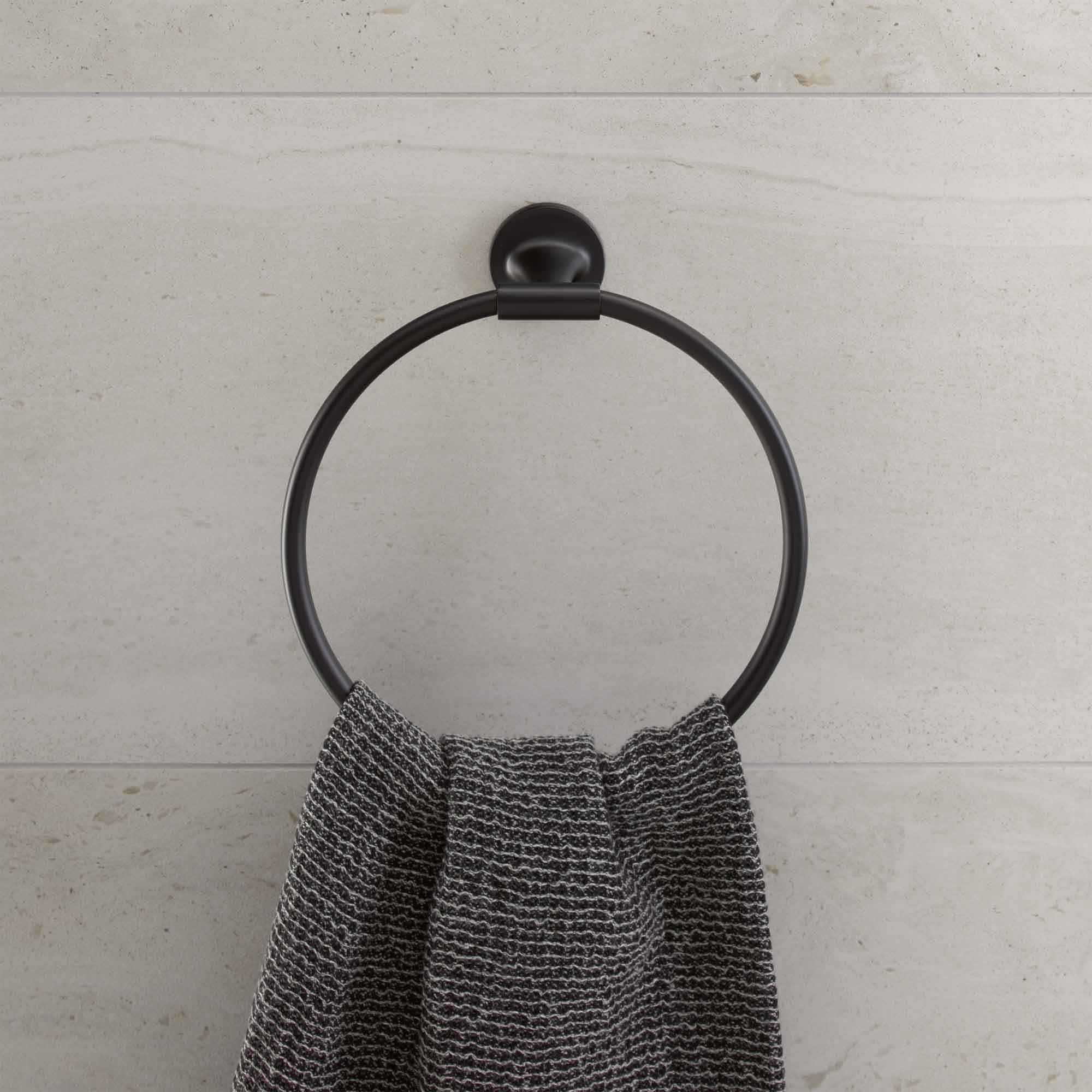 duravit starck t towel ring matt black