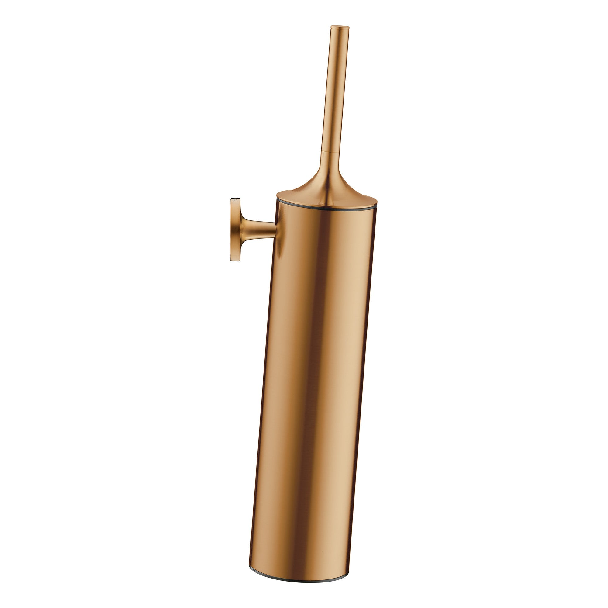 duravit starck t wall mounted toilet brush holder brushed bronze