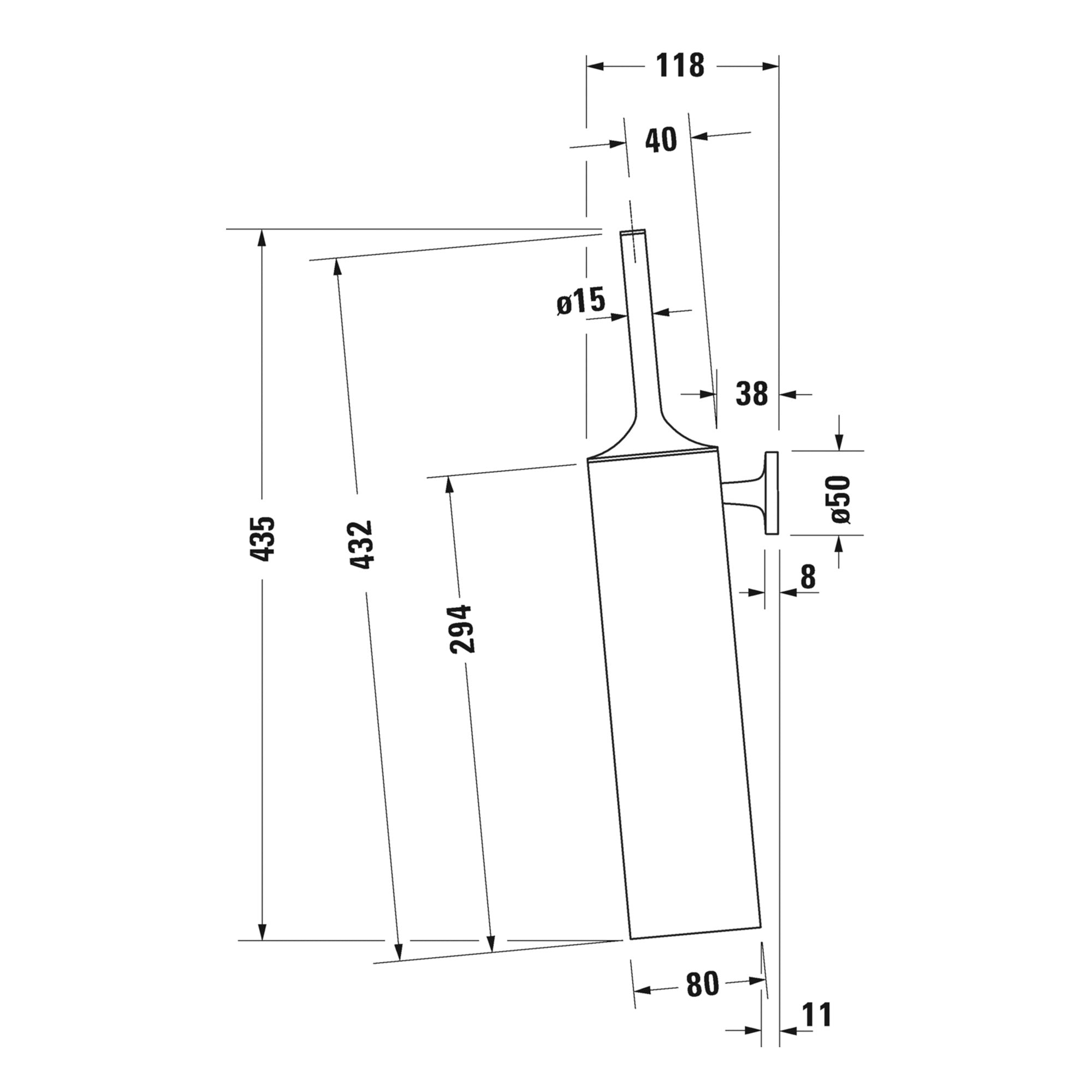 duravit starck t wall mounted toilet brush holder