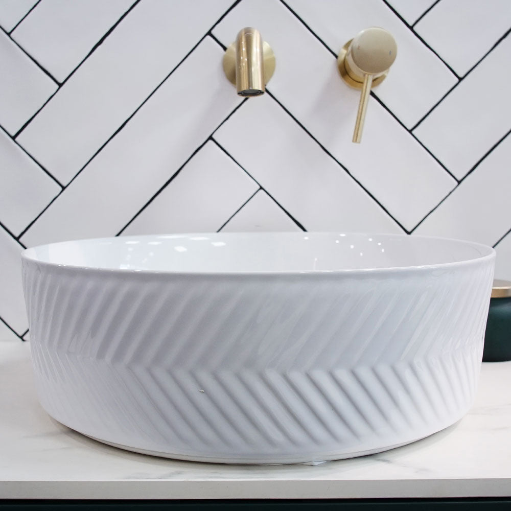 Granlusso Chevron Countertop Basin Round