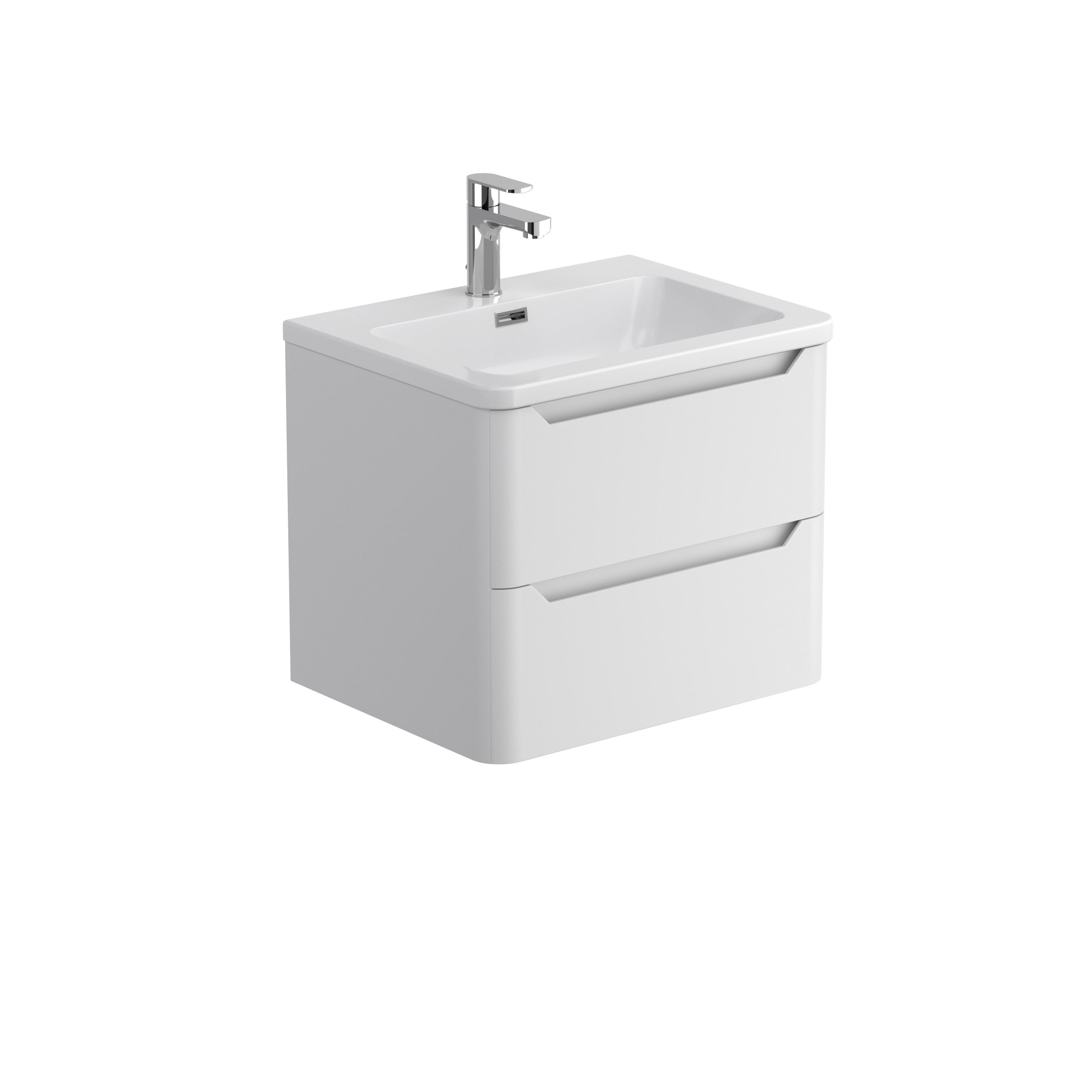 Granlusso Enzo Double Drawer Wall Hung Vanity Unit