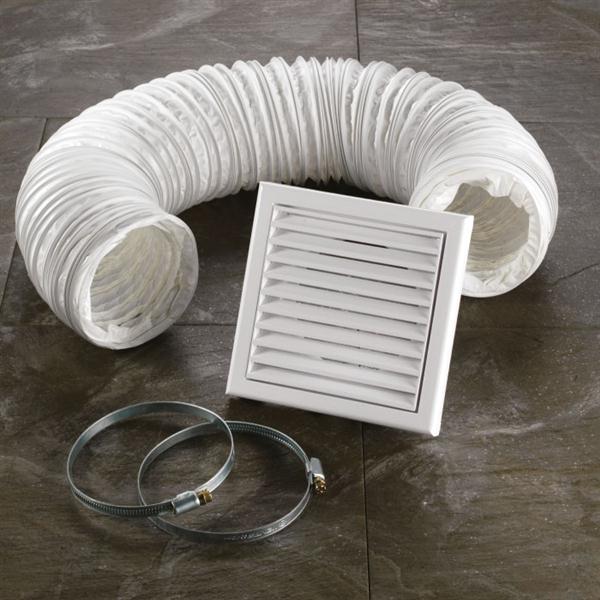 HiB Hush Square Bathroom Ventilation Fan With Timer