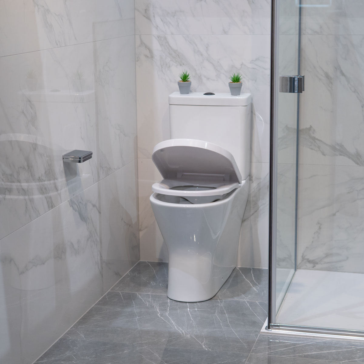 Fraser Rimless Comfort Height Close Coupled Toilet With Soft Close Seat