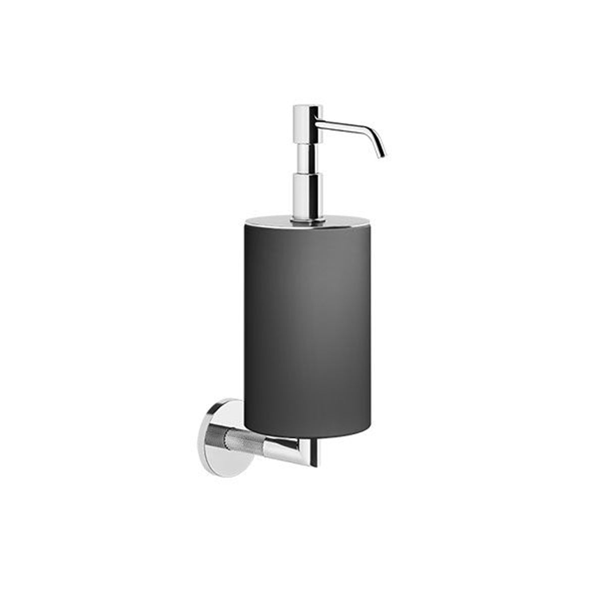 gessi anello soap dispenser black ceramic