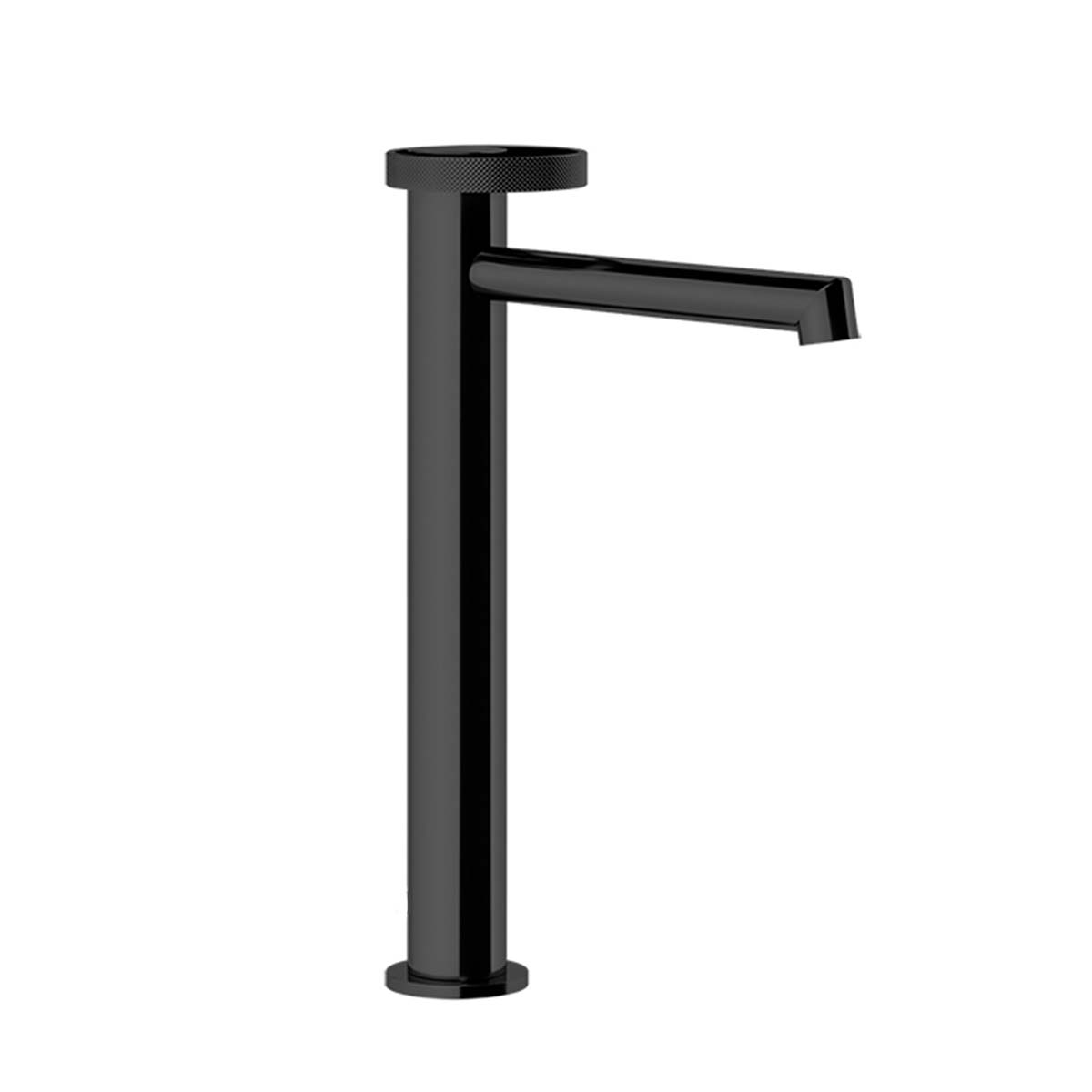 gessi anello tall basin mixer tap black metal