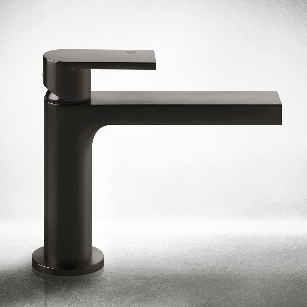 Gessi Via Manzoni Basin Mixer Tap brushed black metal
