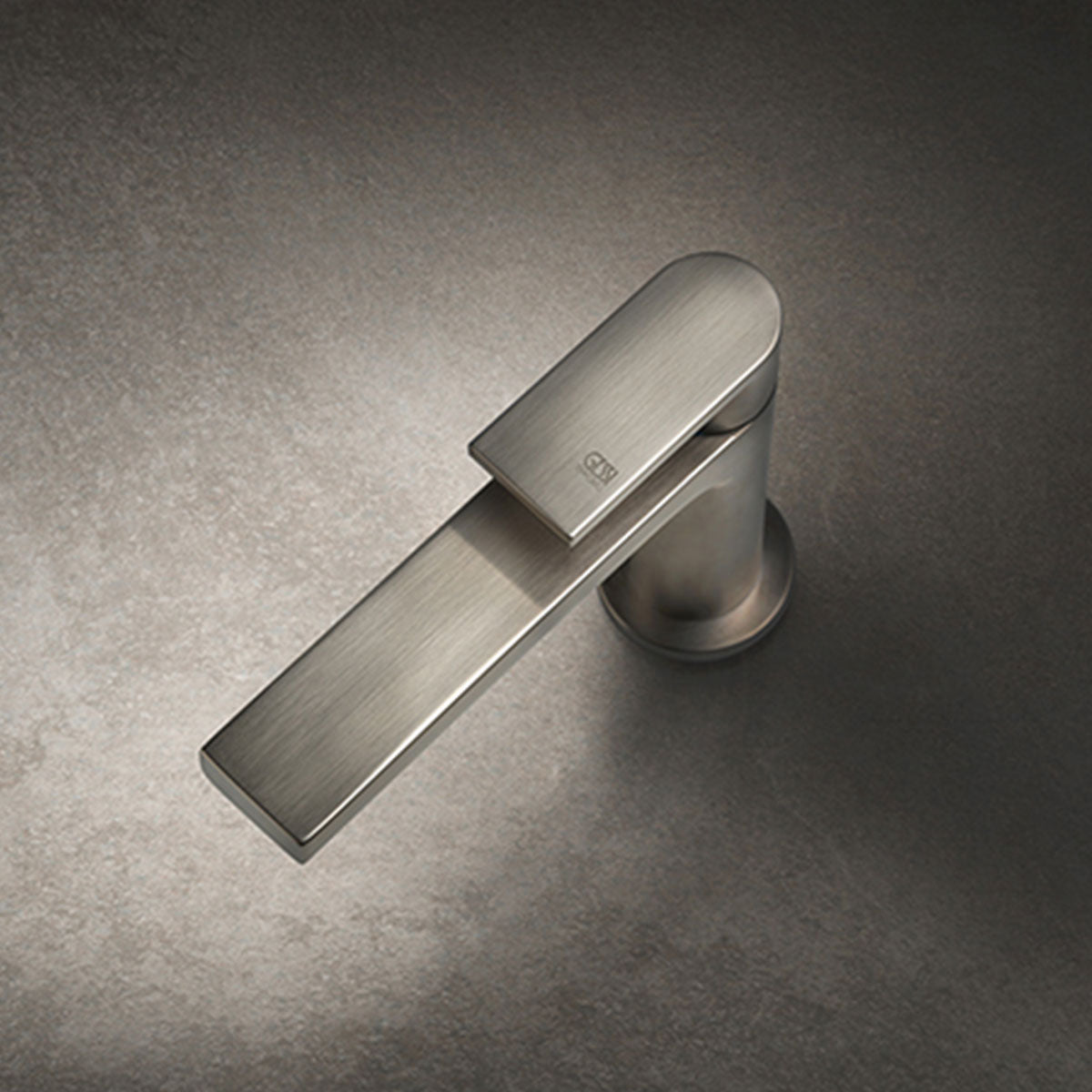 Gessi Via Manzoni Basin Mixer Tap finox brushed effect