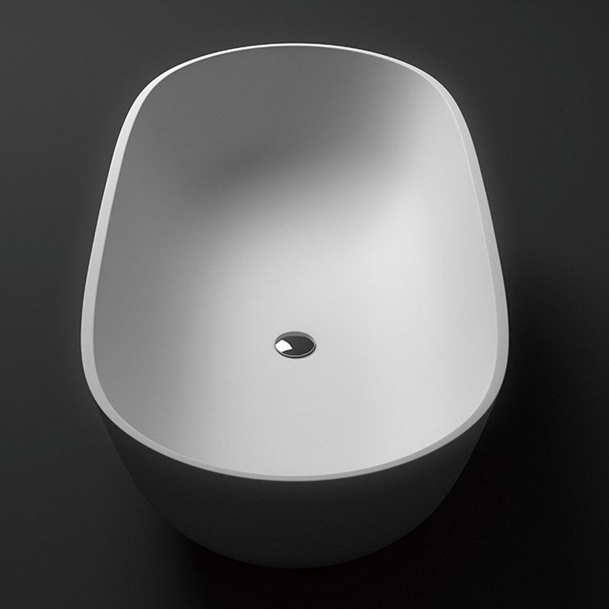 Granlusso Amalfi Freestanding Stone Bath Matt White 1700mm