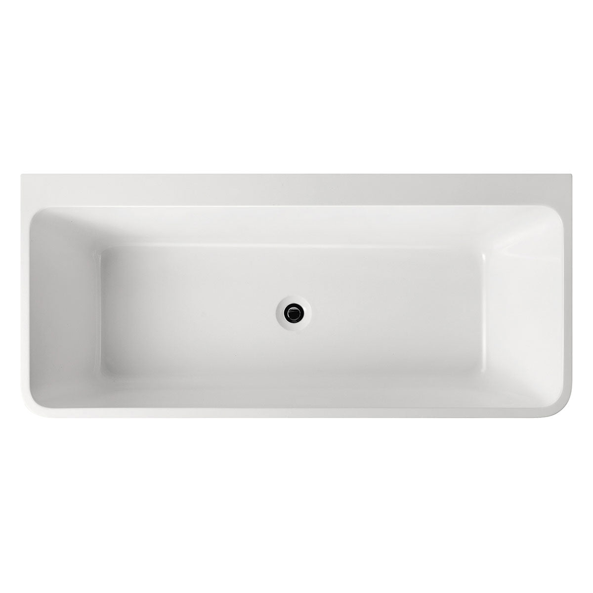 Granlusso Enzo Freestanding Back To Wall Corner Bath 1600mm