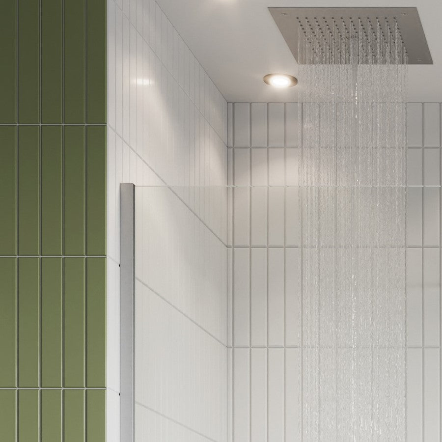 Granlusso 8 Clear Glass Wetroom Shower Screen - Chrome