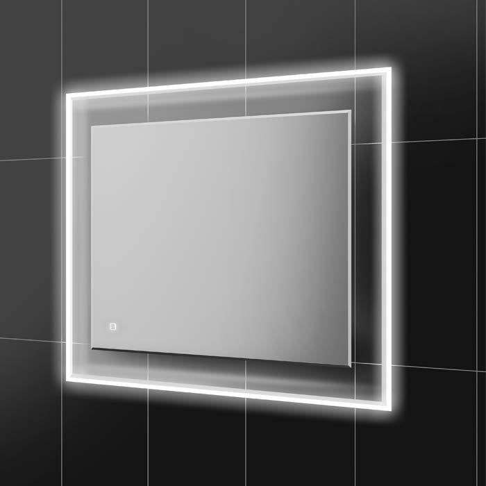 HiB Element Mirror With LED Illuminated Frame and Demister Pad