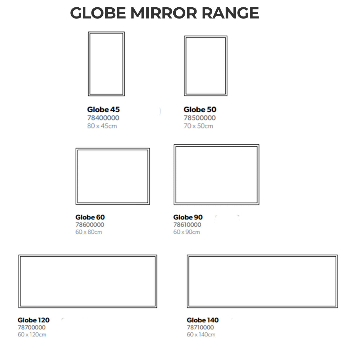 HiB Globe LED Illuminated Mirror With Demister Pad