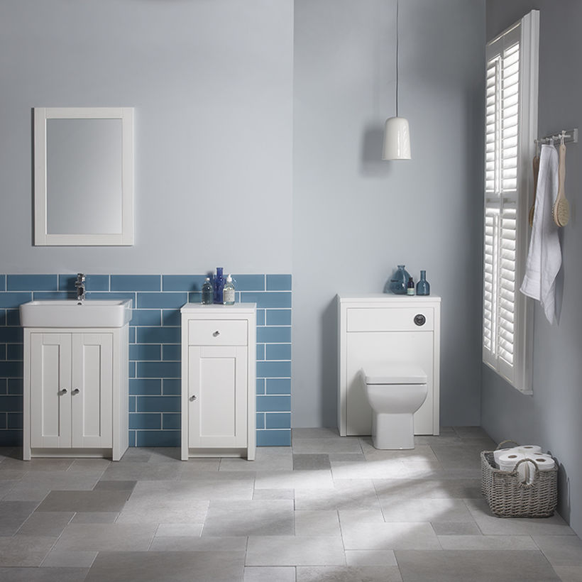 Lansdown 550 Floor Standing Bathroom Vanity Unit With Basin
