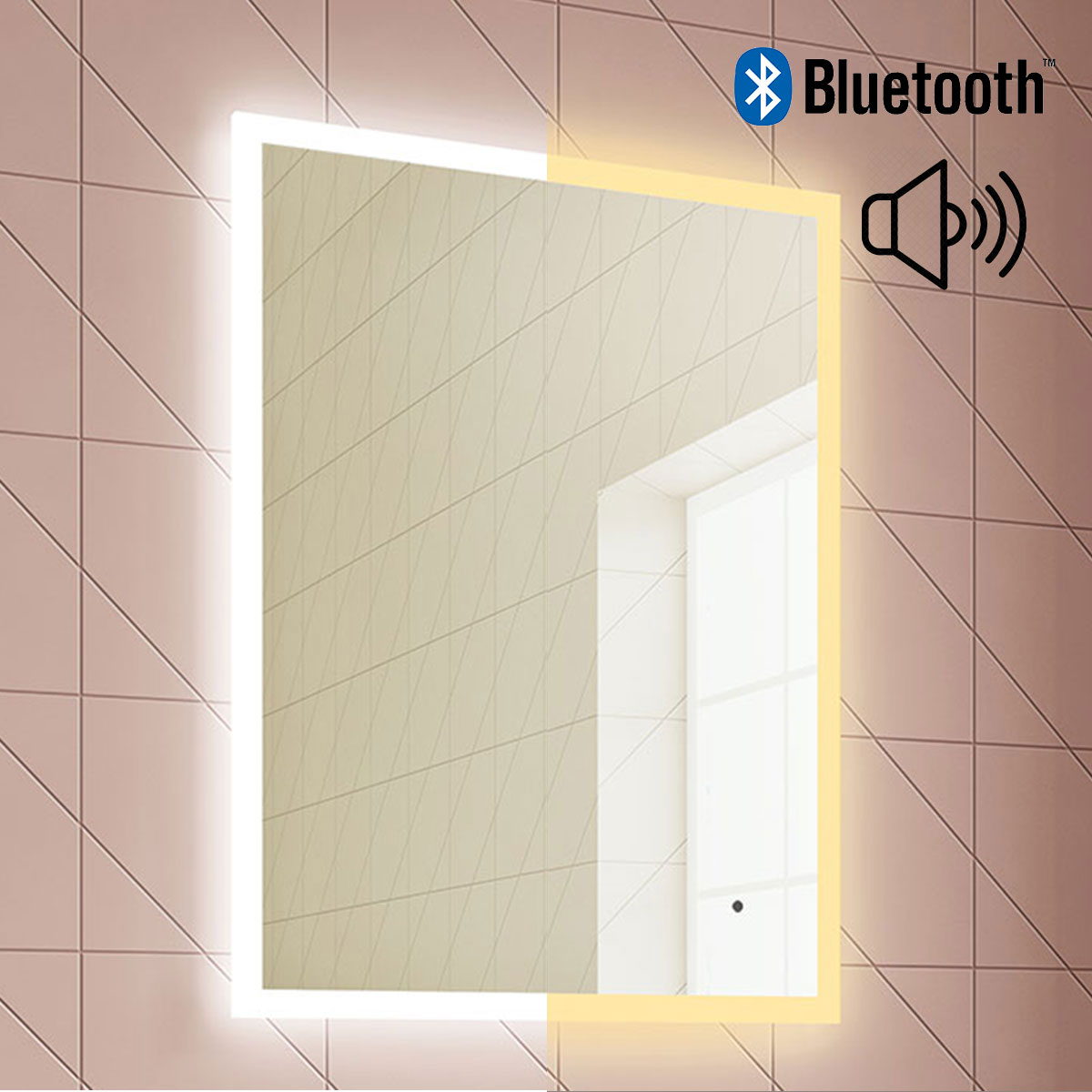 Deluxe Lisa LED Bluetooth Audio Mirror