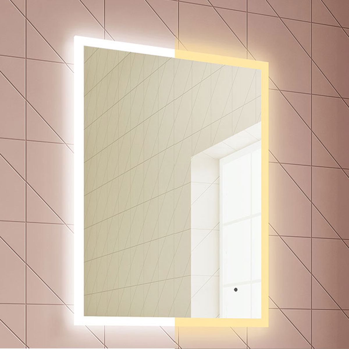 Deluxe Lisa LED Mirror With Heated Pad