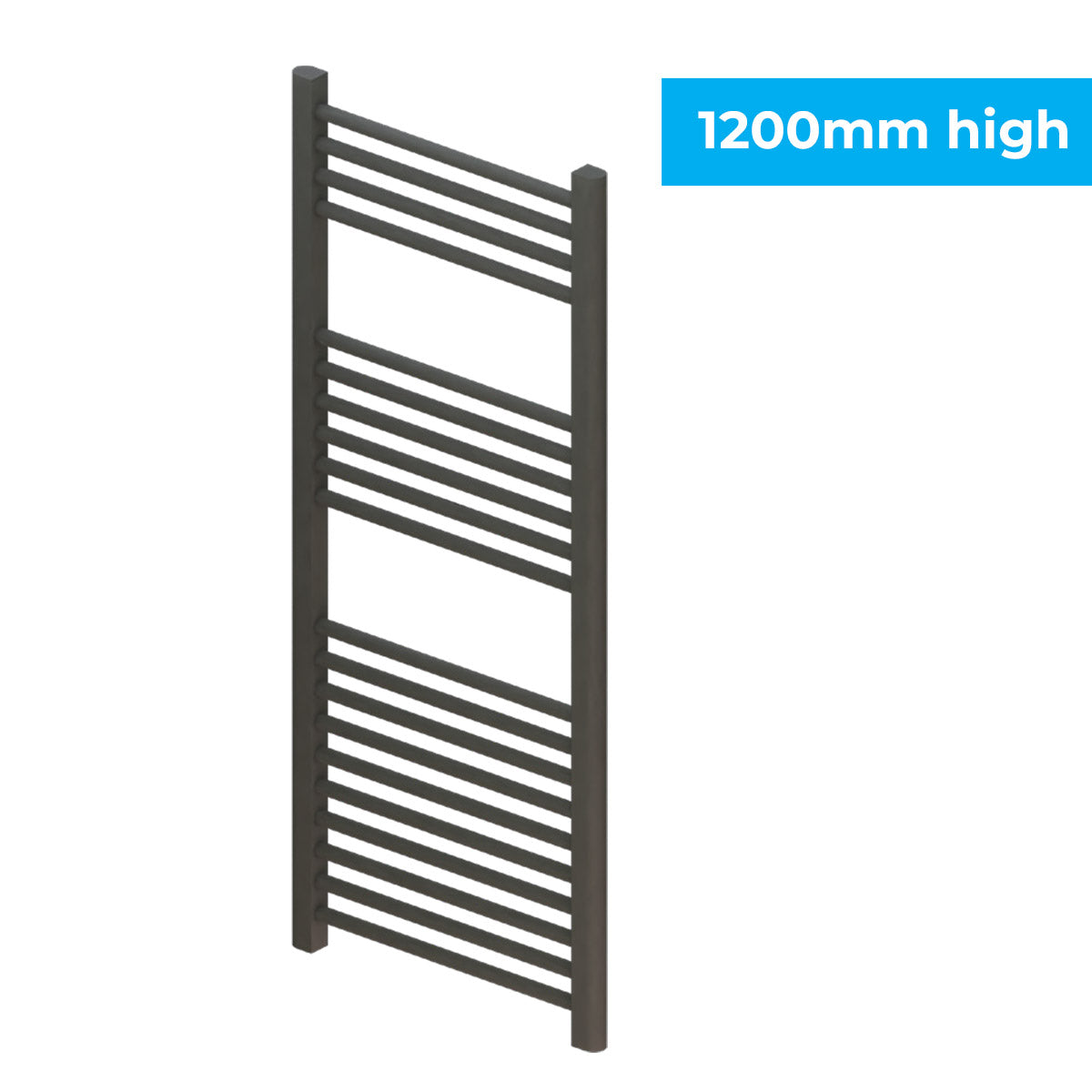 Madrid Heated Towel Rail Matt Anthracite