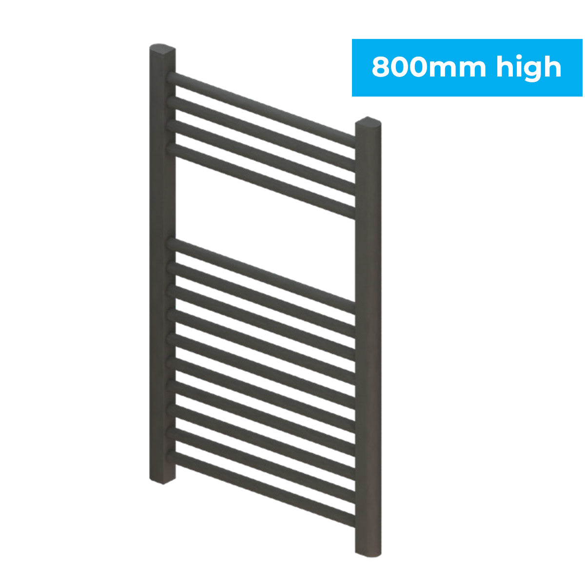 Madrid Heated Towel Rail Matt Anthracite