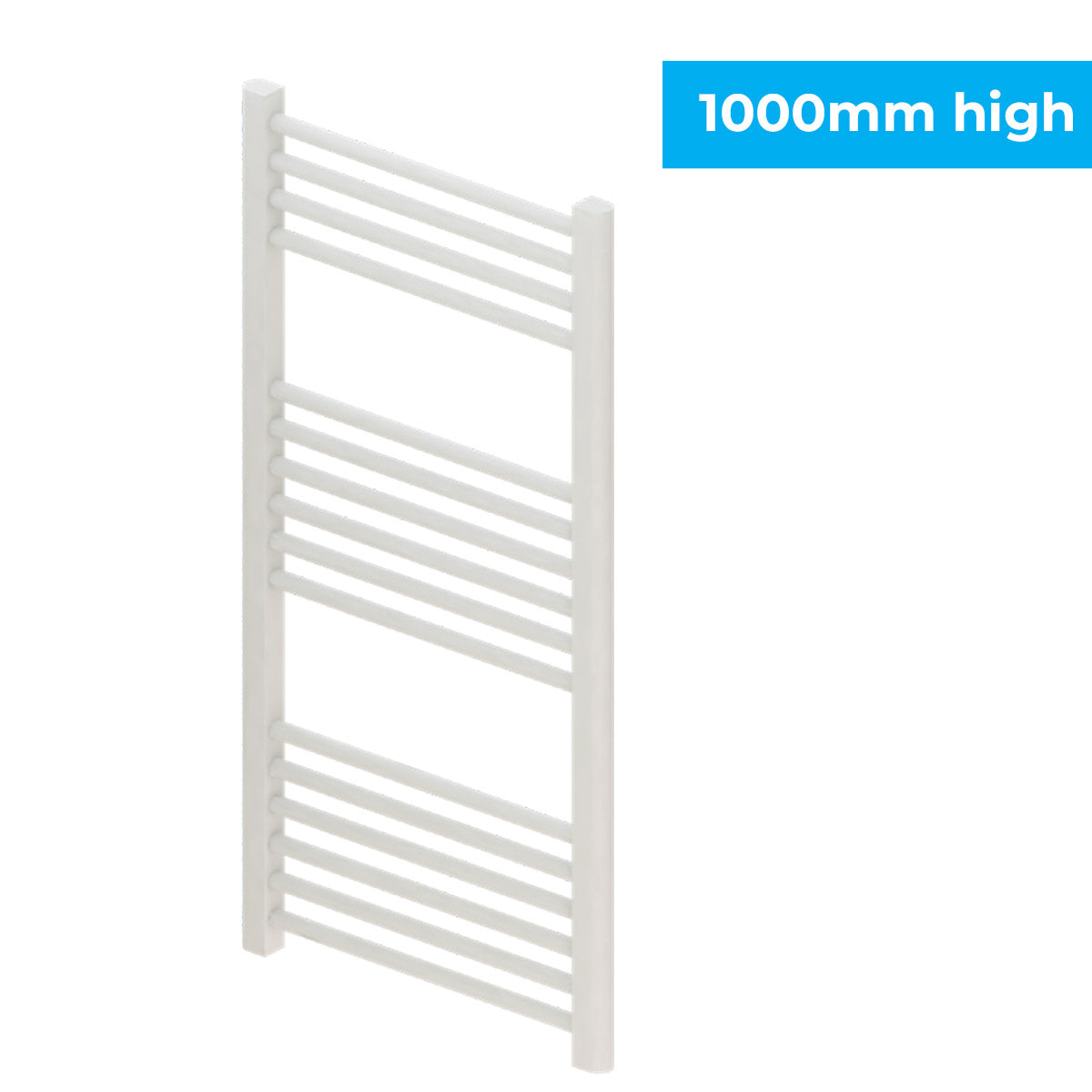 Madrid Heated Towel Rail Matt White