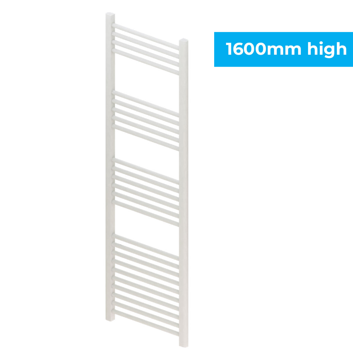 Madrid Heated Towel Rail Matt White
