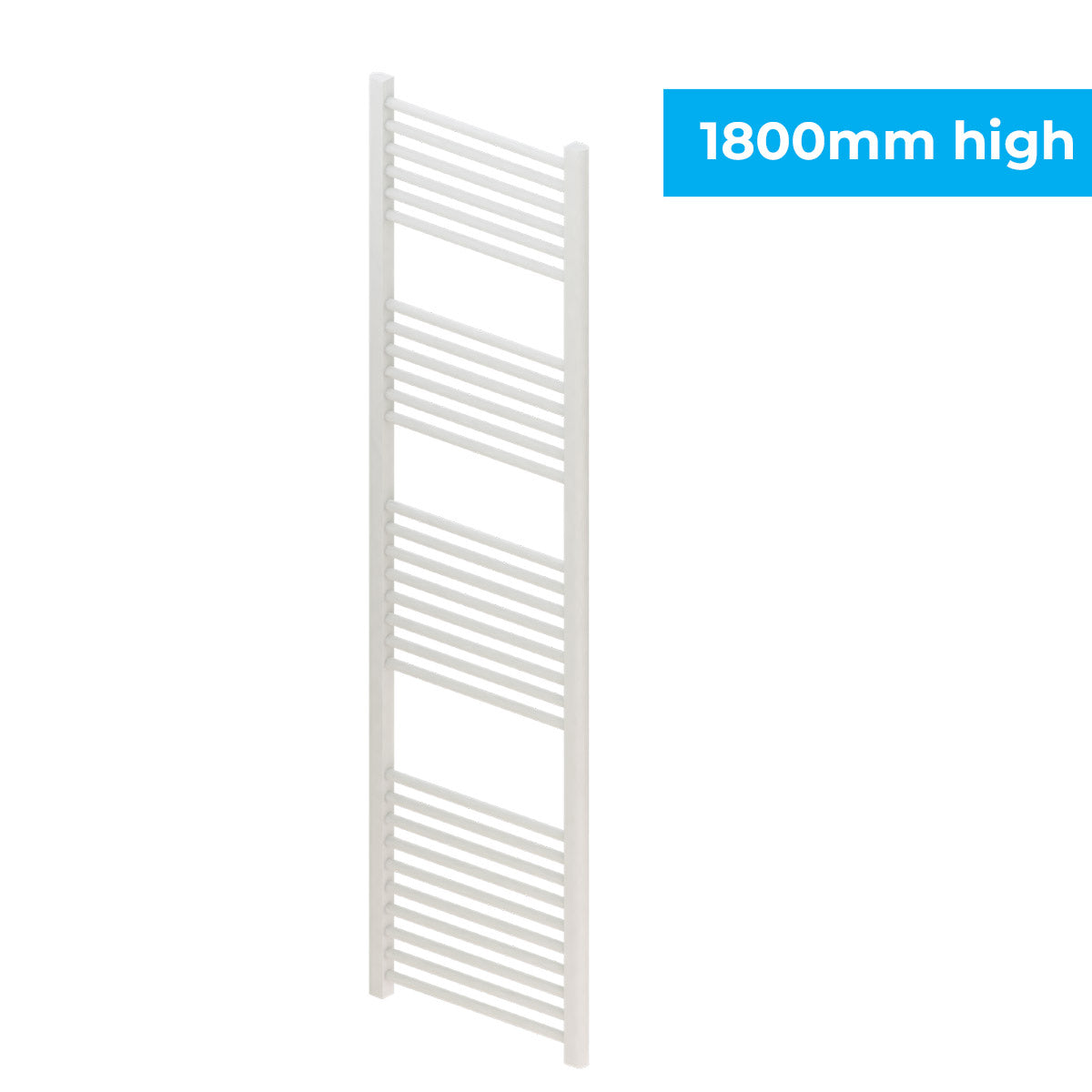 Madrid Heated Towel Rail Matt White